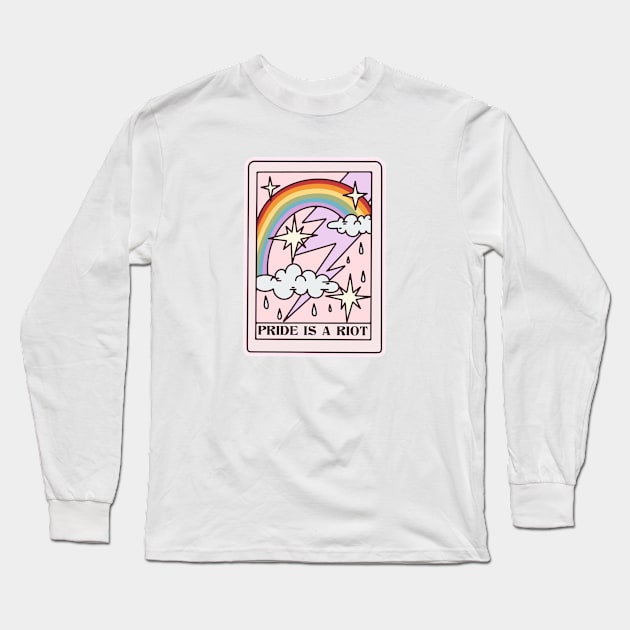 Pride Is A Riot Tarot Card Long Sleeve T-Shirt by chiaraLBart